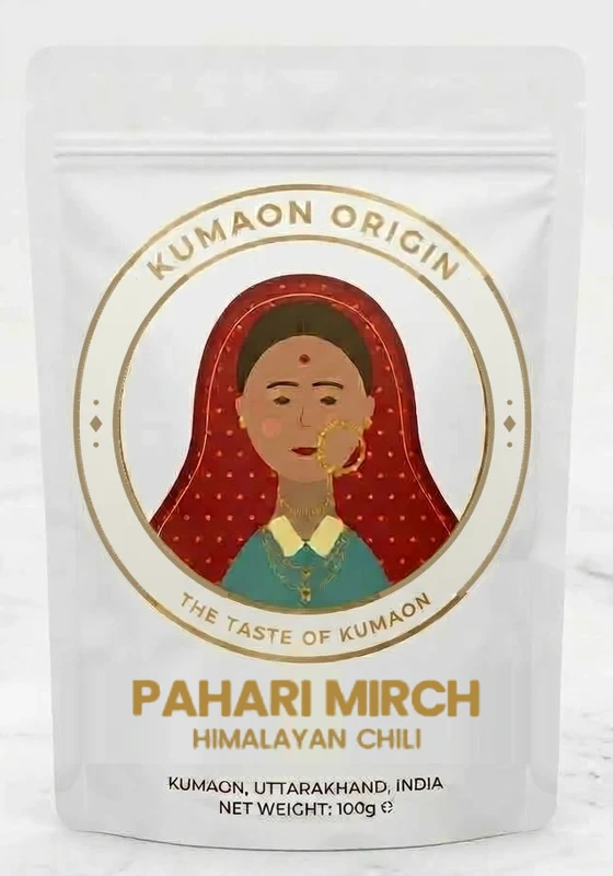 Pahari Mirch (Himalayan Chili) pouch, Kumaon Origin