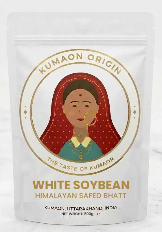 White Soybean (Safed Bhatt) pouch, Kumaon Origin